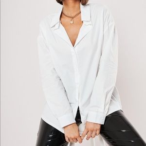 Missguided Oversized Cotton Poplin Shirt